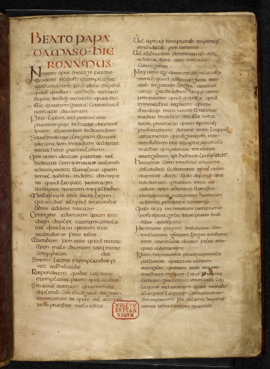 Page from Gospels (the 