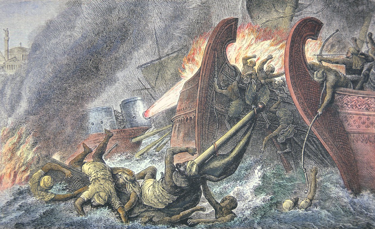 Ships Destroyed by Greek Fire by School English