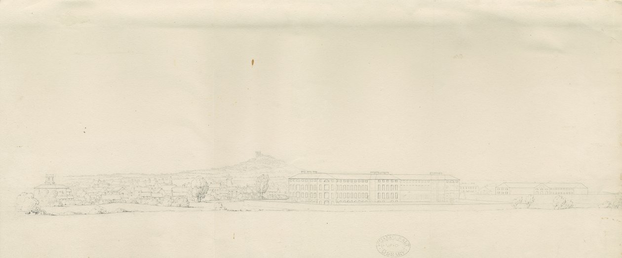 Stafford - View of Town by School English