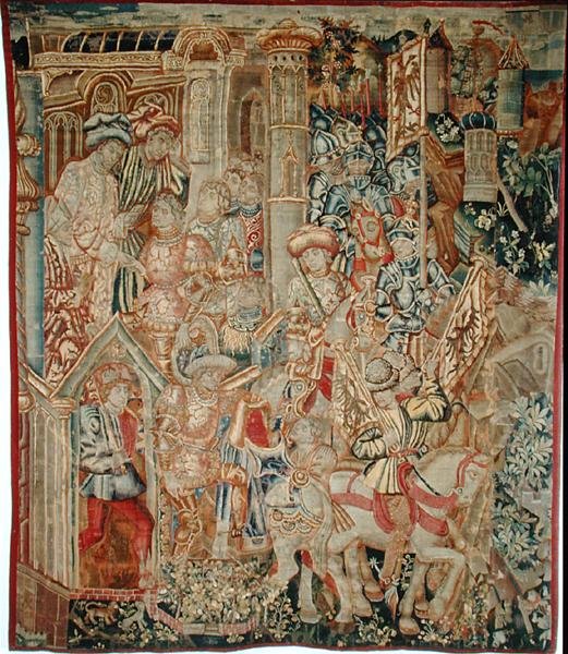Emperor Titus Vespasian (AD 9-79) Ordering his Son, Titus (AD 38-91), to Return to Jerusalem by School Flemish