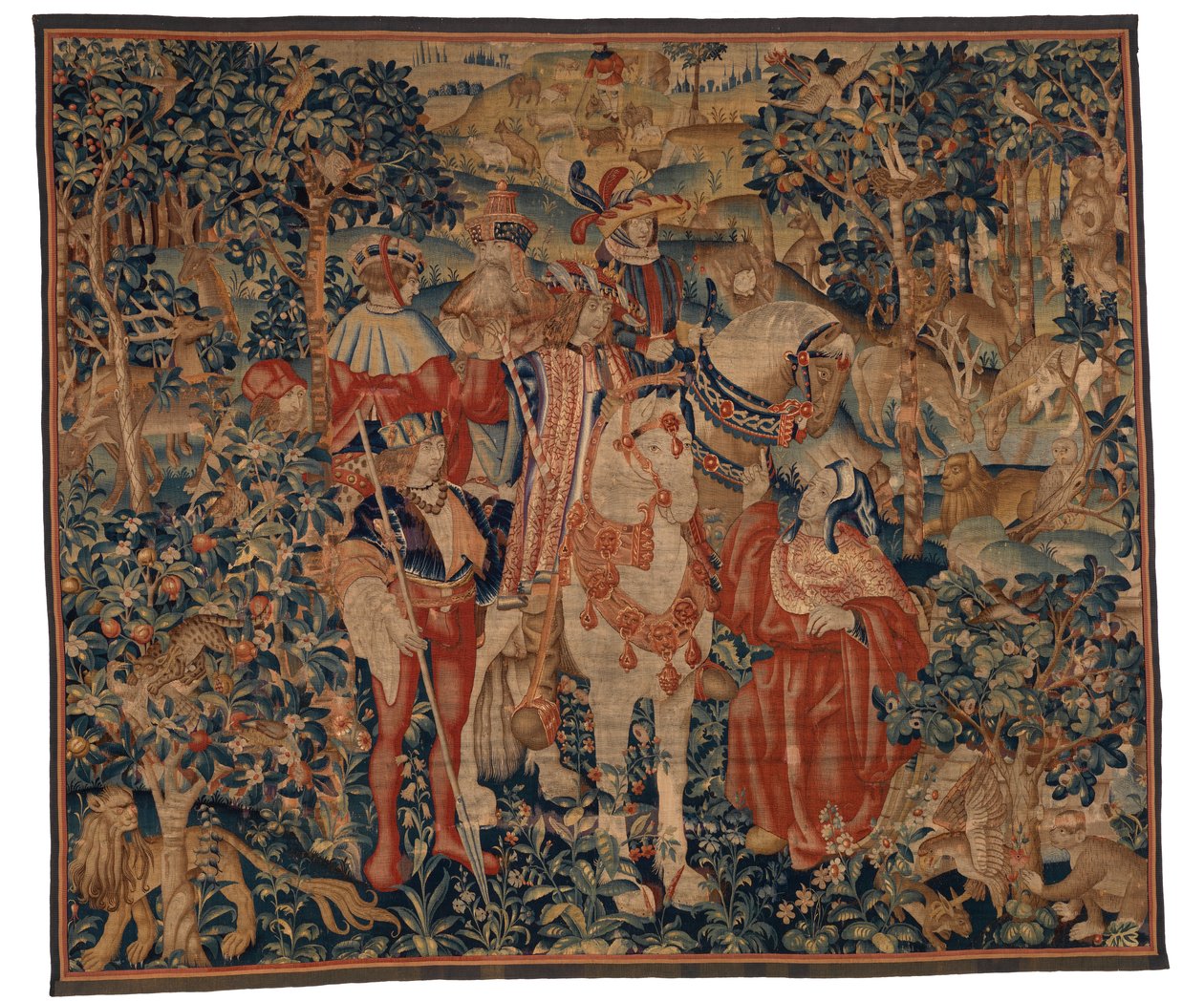 Tapestry, Alexander and Diogenes, Late 15th-Early 16th Century by School Franco Flemish