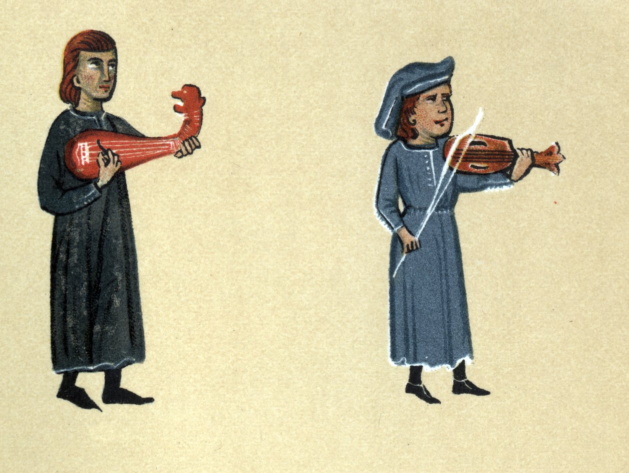 A Troubadour of the Middle Ages, Illustration from 