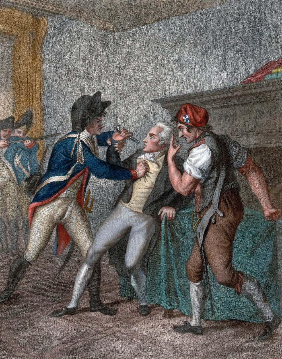 Arrest of Maximilien Robespierre on 27 July 1794 by School French