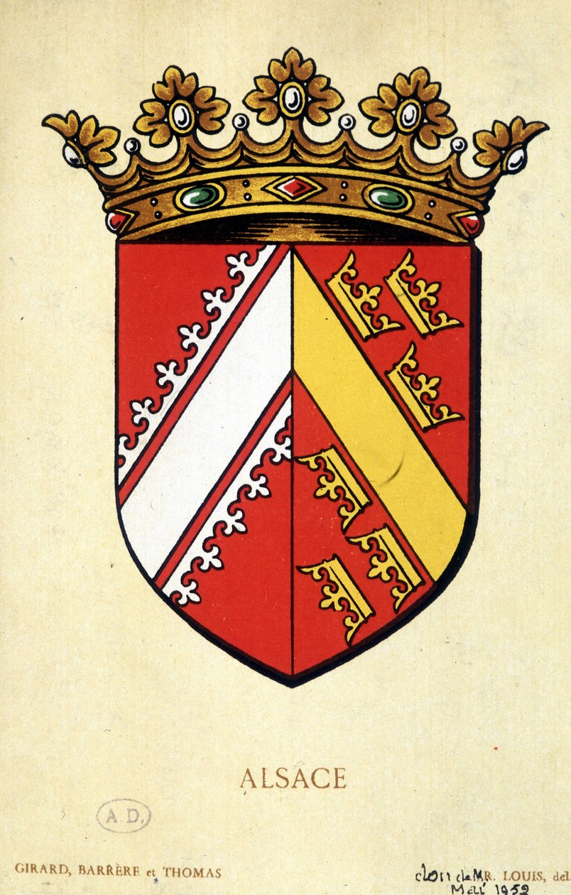 Coat of Alsace by School French