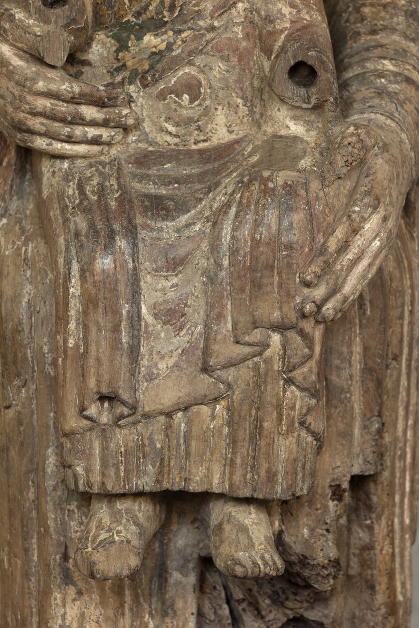 Virgin and Child (detail) by School French