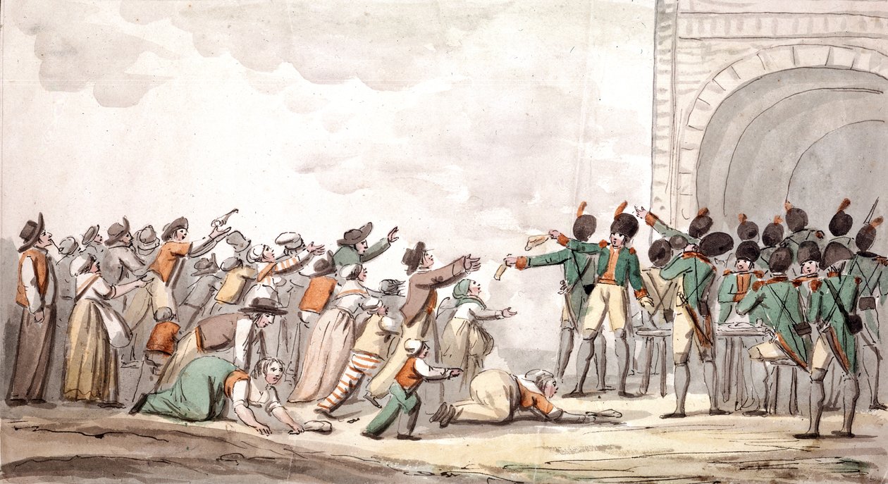 Distribution of Assignats, French Revolution by School French