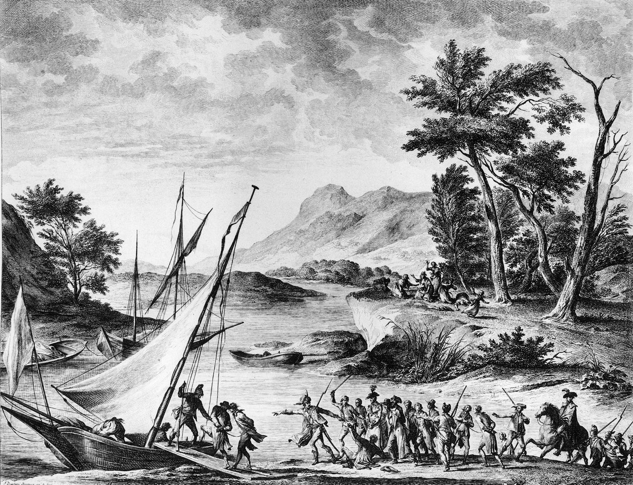Arrest of French Ambassadors Charles Louis Huguet de Semonville and Hugues Bernard Maret in Novate on 25 July 1793 by School French