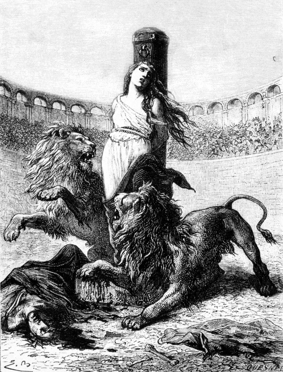 Martyr of Saint Blandine (Christian Persecutions in Lyon) by School French