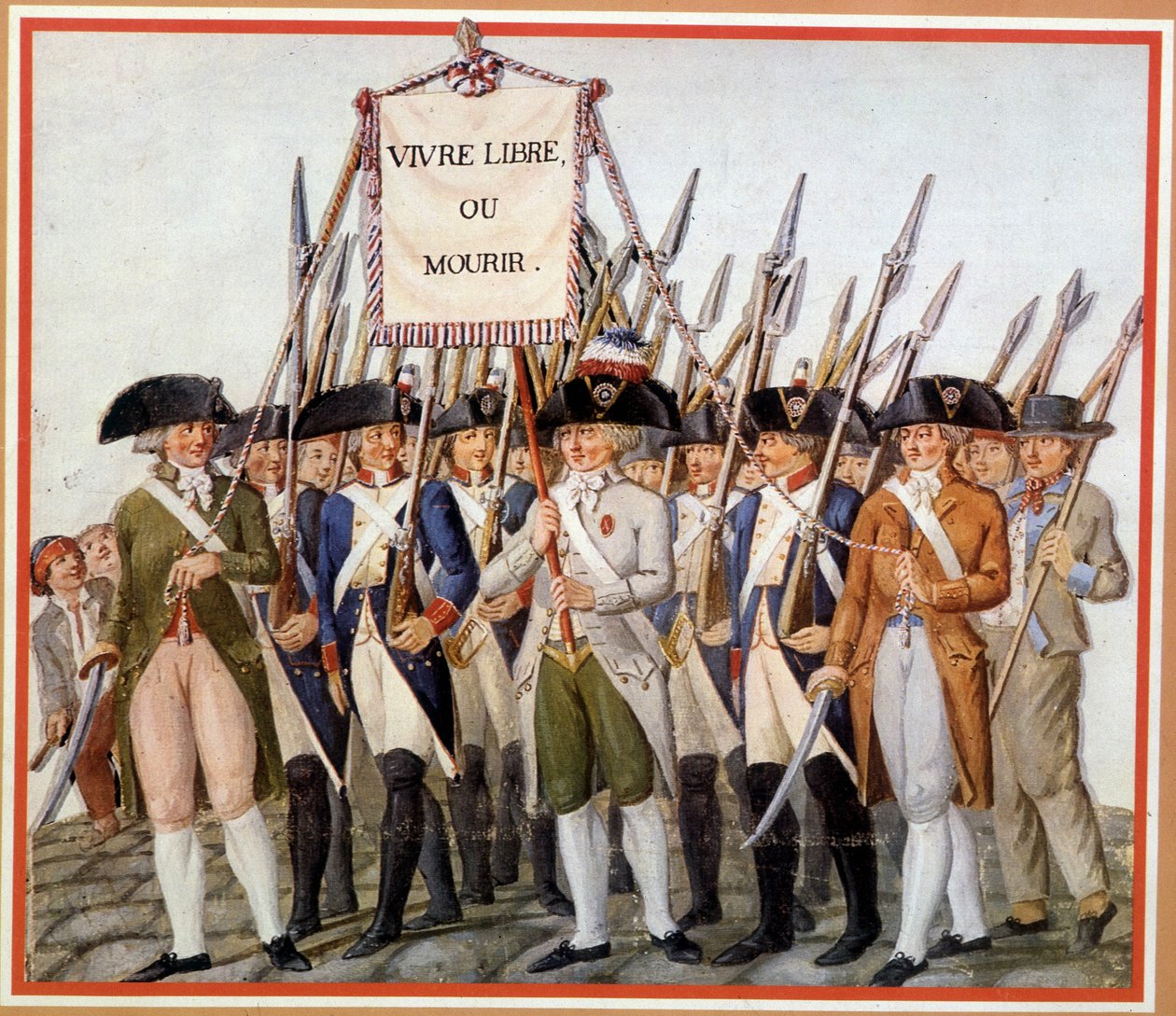 National Guards with the flag 