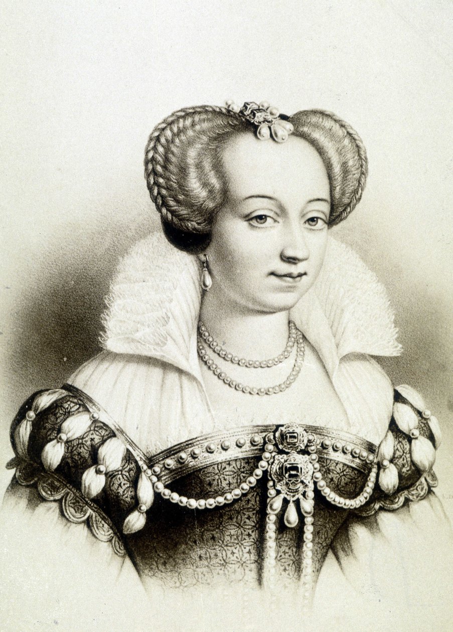Portrait of Margaret of Valois, Known as Queen Margot (1553-1615), Queen of Navarre, First Wife of Henry IV by School French