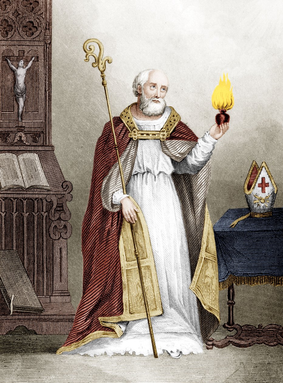 Saint Augustine by School French