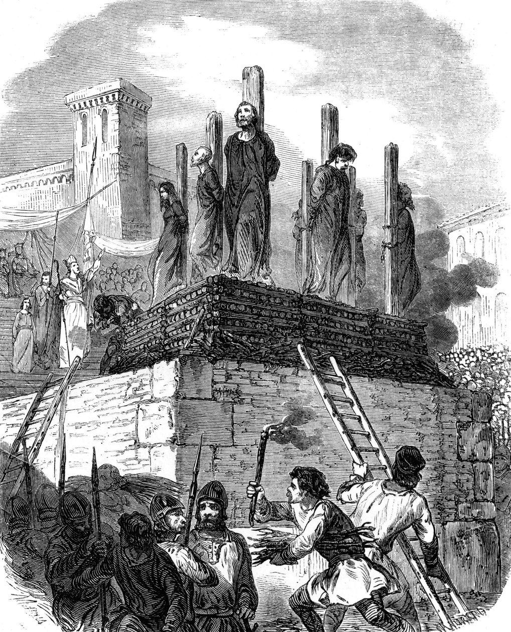 The Albigensian Crusade by School French