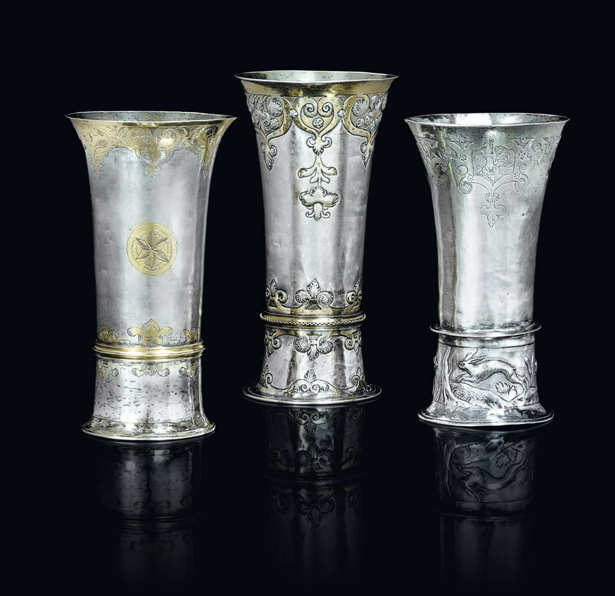 Three beakers by School Hungarian