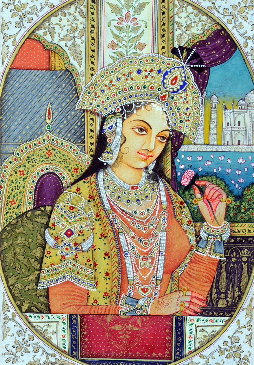Mughal Queen Mumtaz Mahal by School Indian