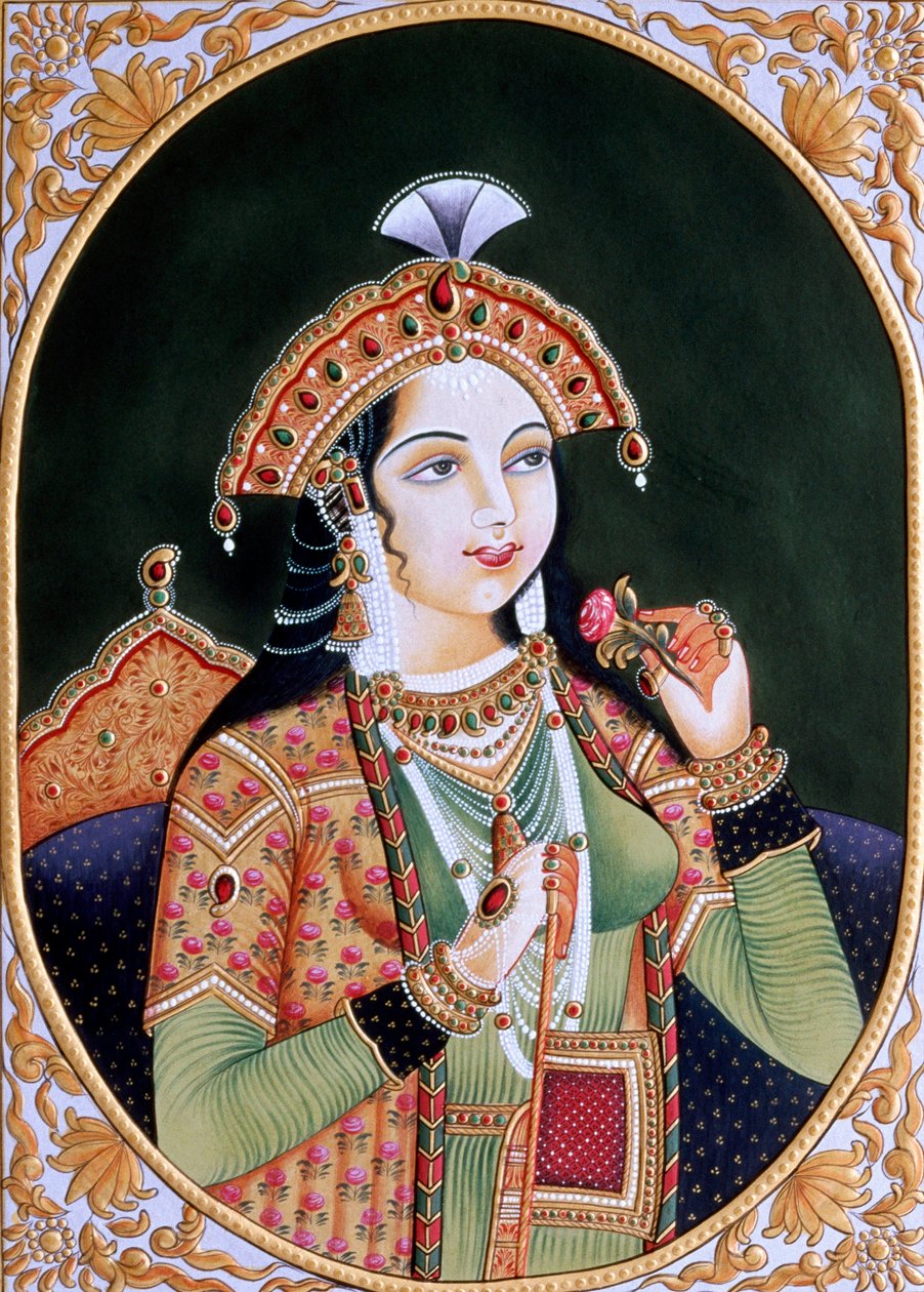 Princess Mumtaz Mahal, Wife of Mughal Emperor Shah Jahan by School Indian