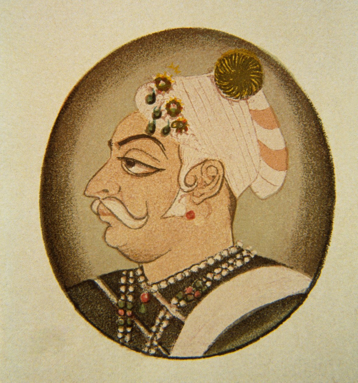 Portrait of Maharaja Bhartpur Badam Singh, Rajasthan, India by School Indian