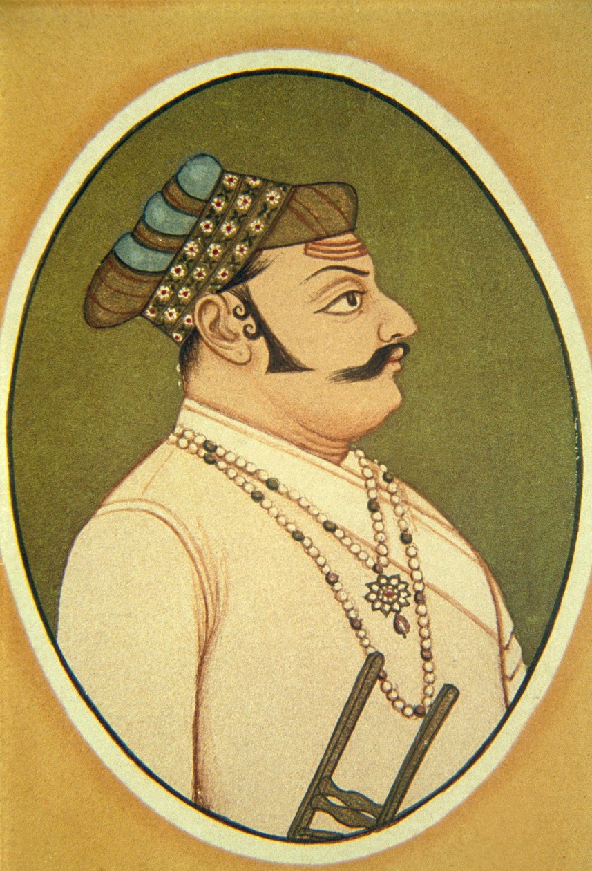 Portrait of Maharaja Udai Singh, Udaipur, Rajasthan, India by School Indian