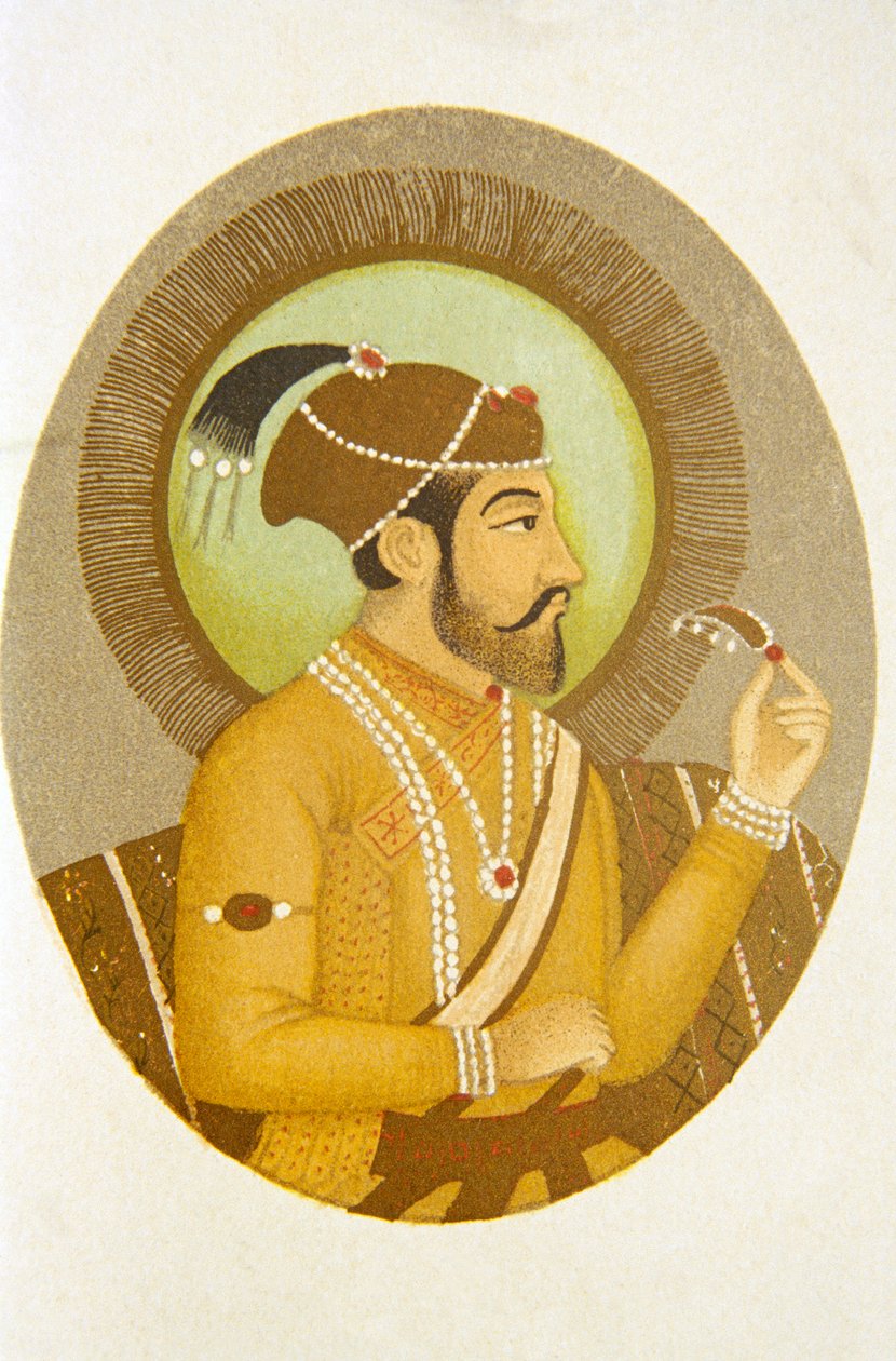 Portrait of Mughal Emperor Aurangzeb by School Indian