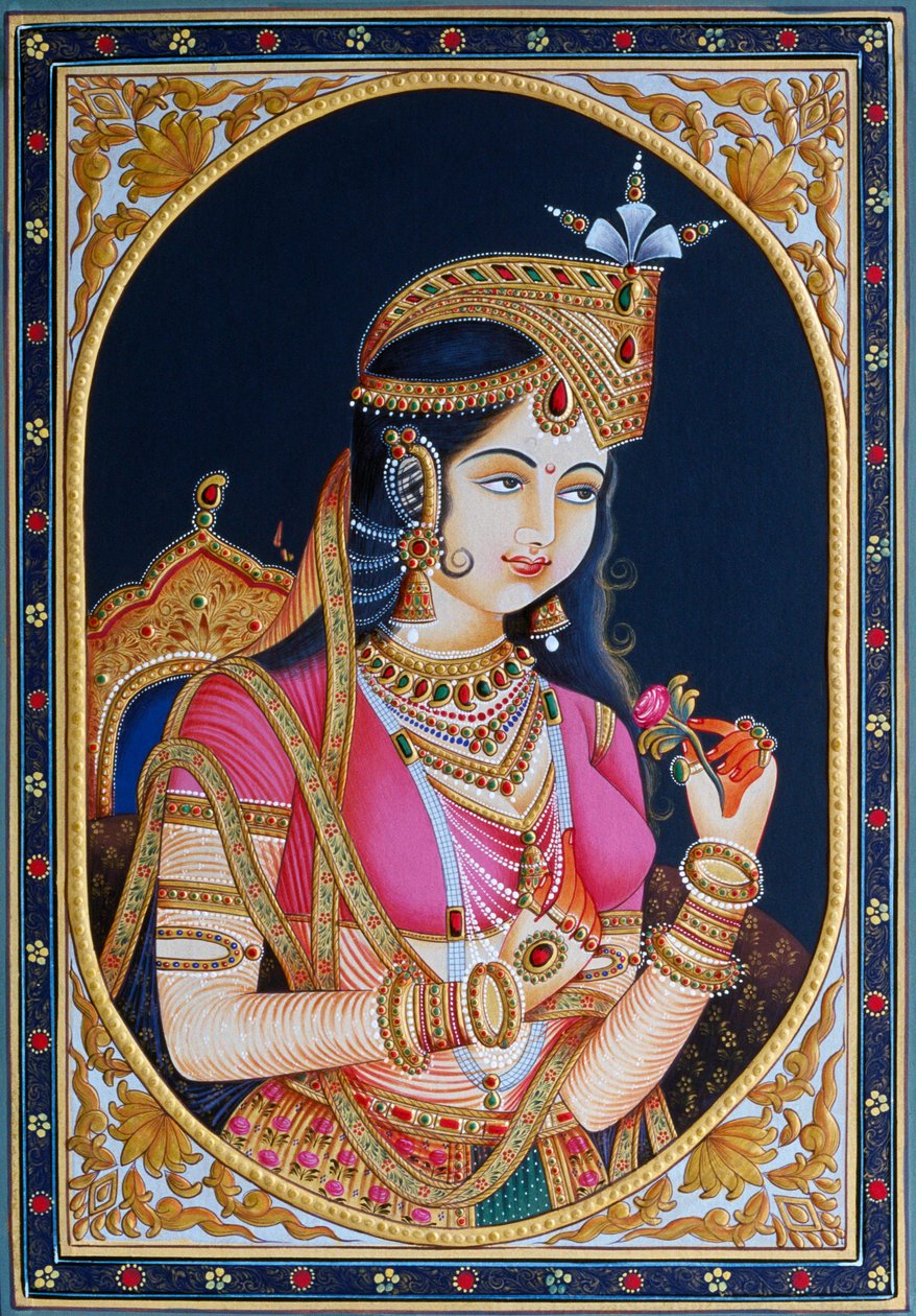 Portrait of Mumtaz Mahal by School Indian