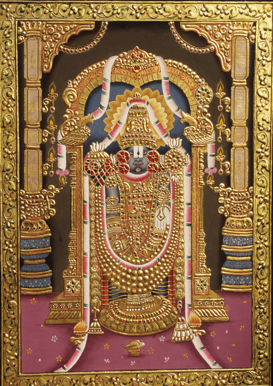 Tirupati Balaji Gold Embossed by School Indian