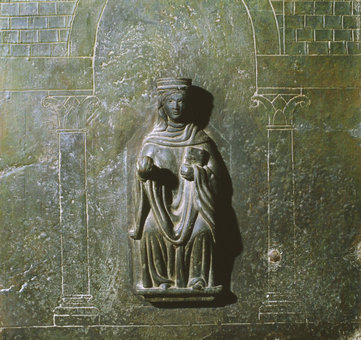 Detail from the Door of the Oratory of St John the Evangelist, Italy by School Italian
