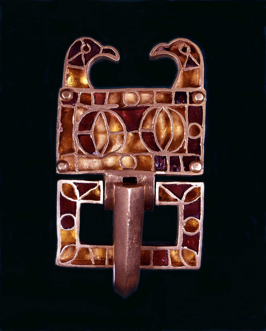 Gothic Fibula. 6th Century AD. Milan, Castle Museum by School Italian