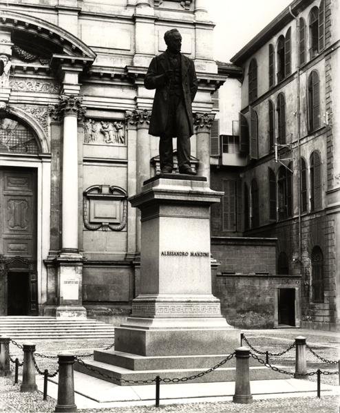 Monument to Alessandro Manzoni (1785-1873) by School Italian