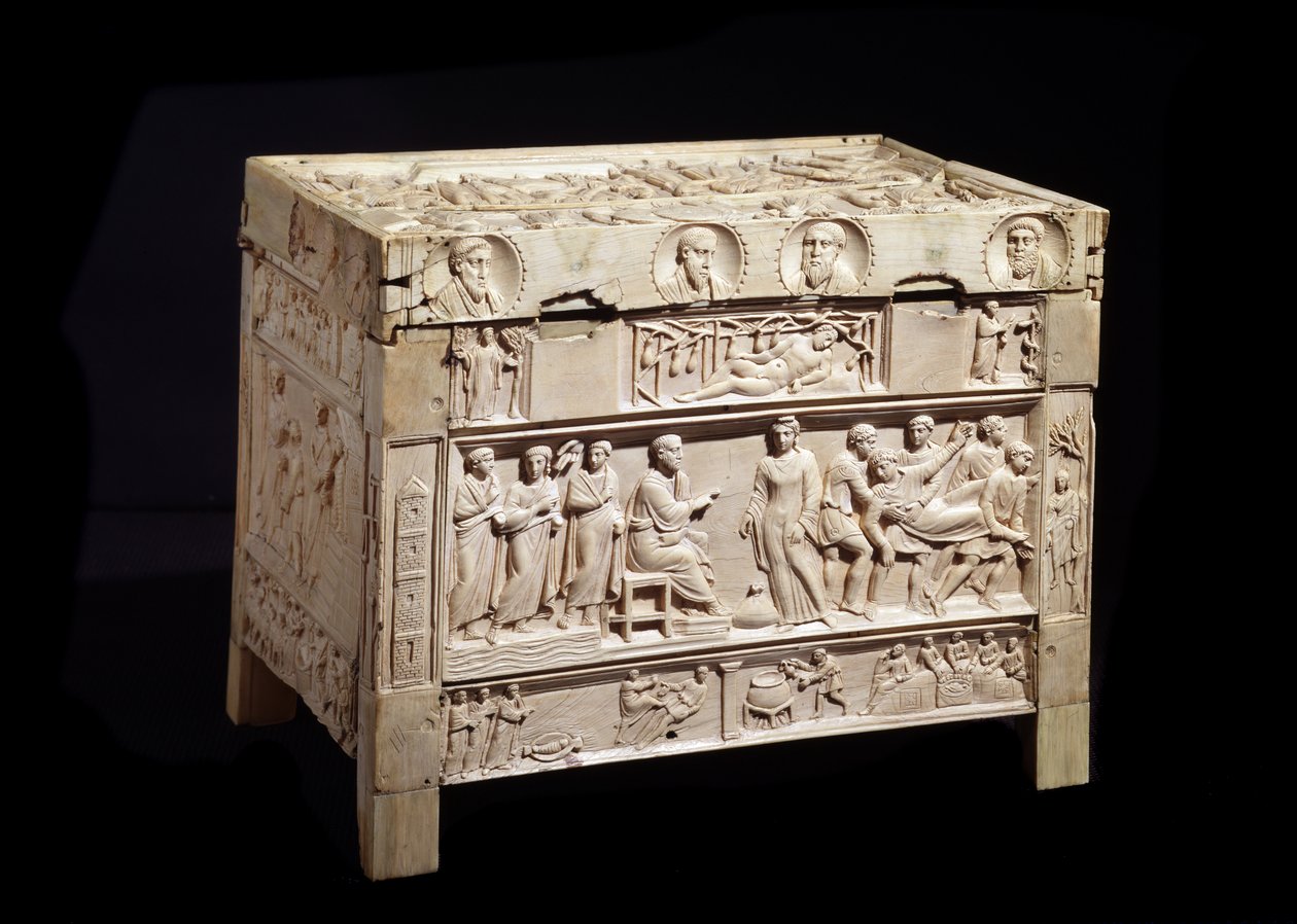 Reliquary of Brescia, back view by School Italian