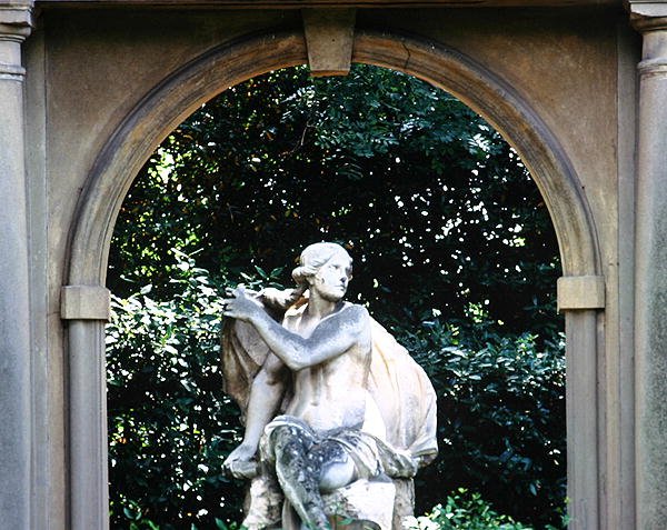 Statue of Venus, in the Gardens of the Villa la Pietra by School Italian