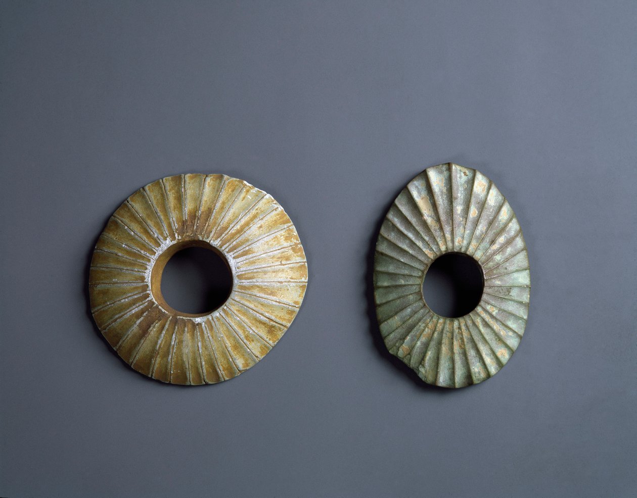 Flint armillas, Jomon period 10000-300 BC by Japanese School