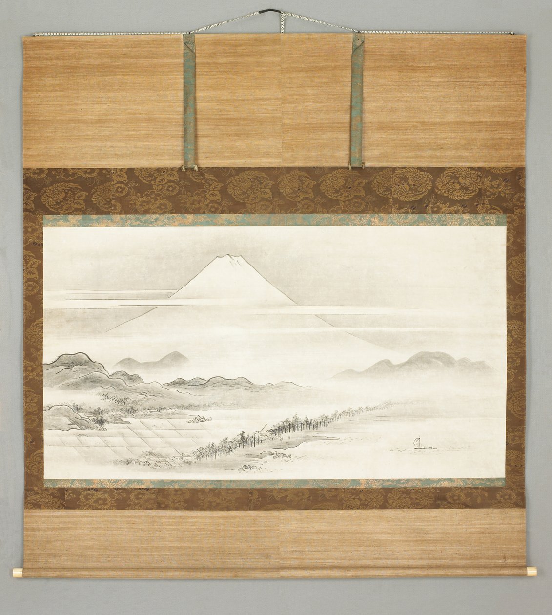 Kakemono, Landscape of Mt. Fuji by Japanese School