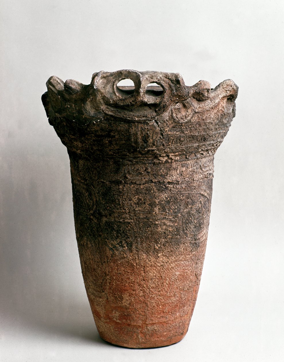 Large terracotta vase from Fukushima, Jomon period 16th-10th century BC by Japanese School
