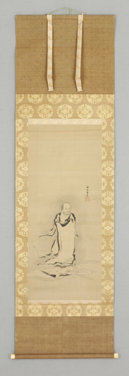 Daruma Crossing the Yangtze River by School Kano