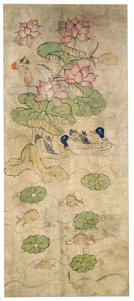 A Panel from an Eight Fold Screen by School Korean
