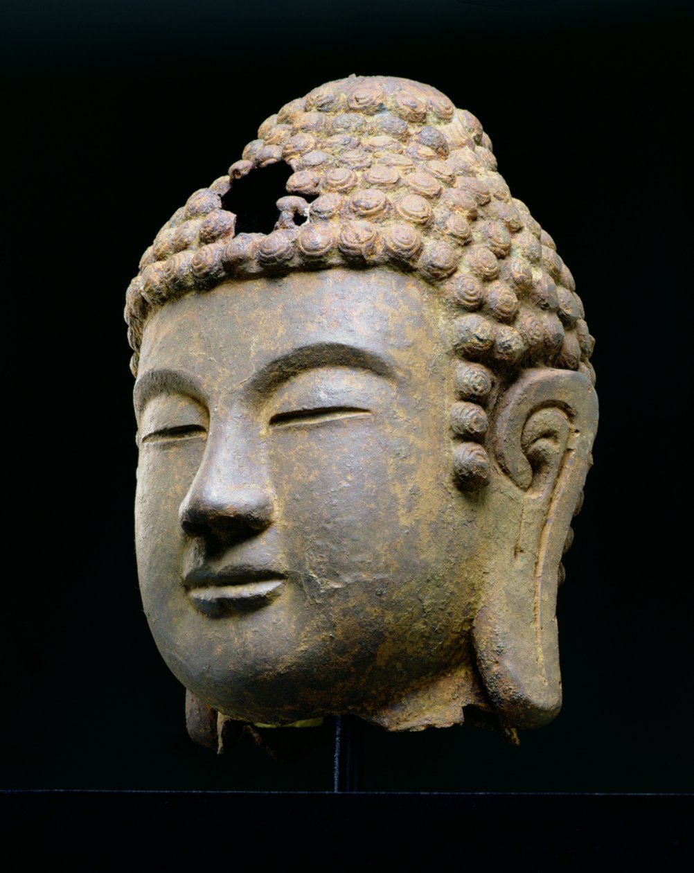Head of Buddha, Korean, Late 8th, Early 9th Century AD by School Korean