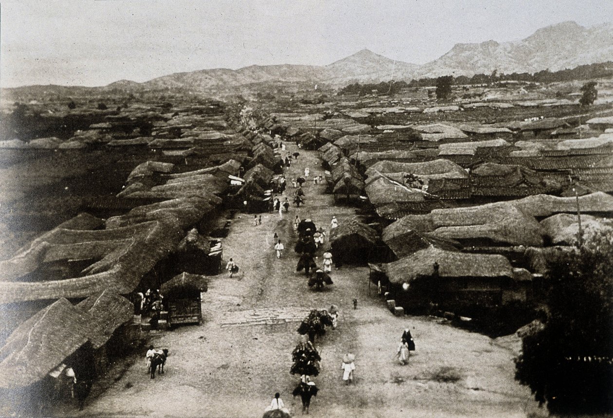 View of Chongro Avenue in Seoul, Capital City of Korea by School Korean