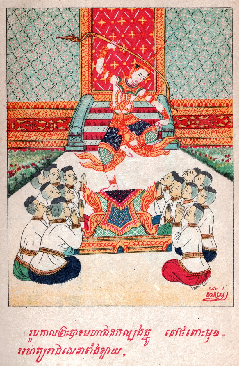 Mahajanaka Jataka (illustration) by School Laotian