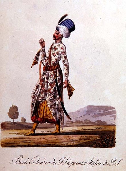 Sultan, from album of Turkish costumes, late 18th century by School Levantine