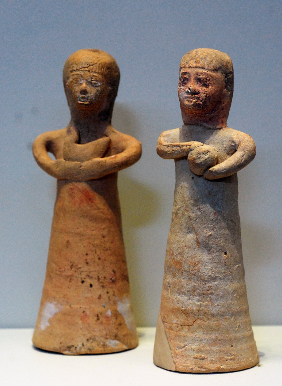 Women Bringing Offerings, from Achziv, Northern Israel, 8th-7th Century BC by School Levantine