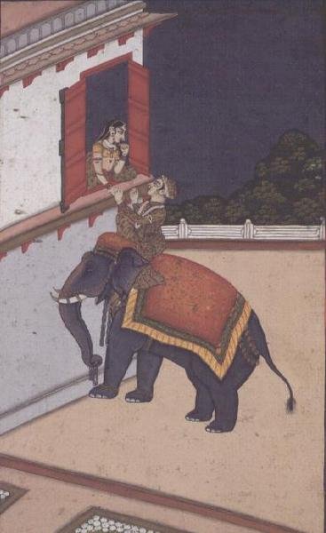 Vihagra Ragini, from a Ragamala series, Murshidabad by School Mughal