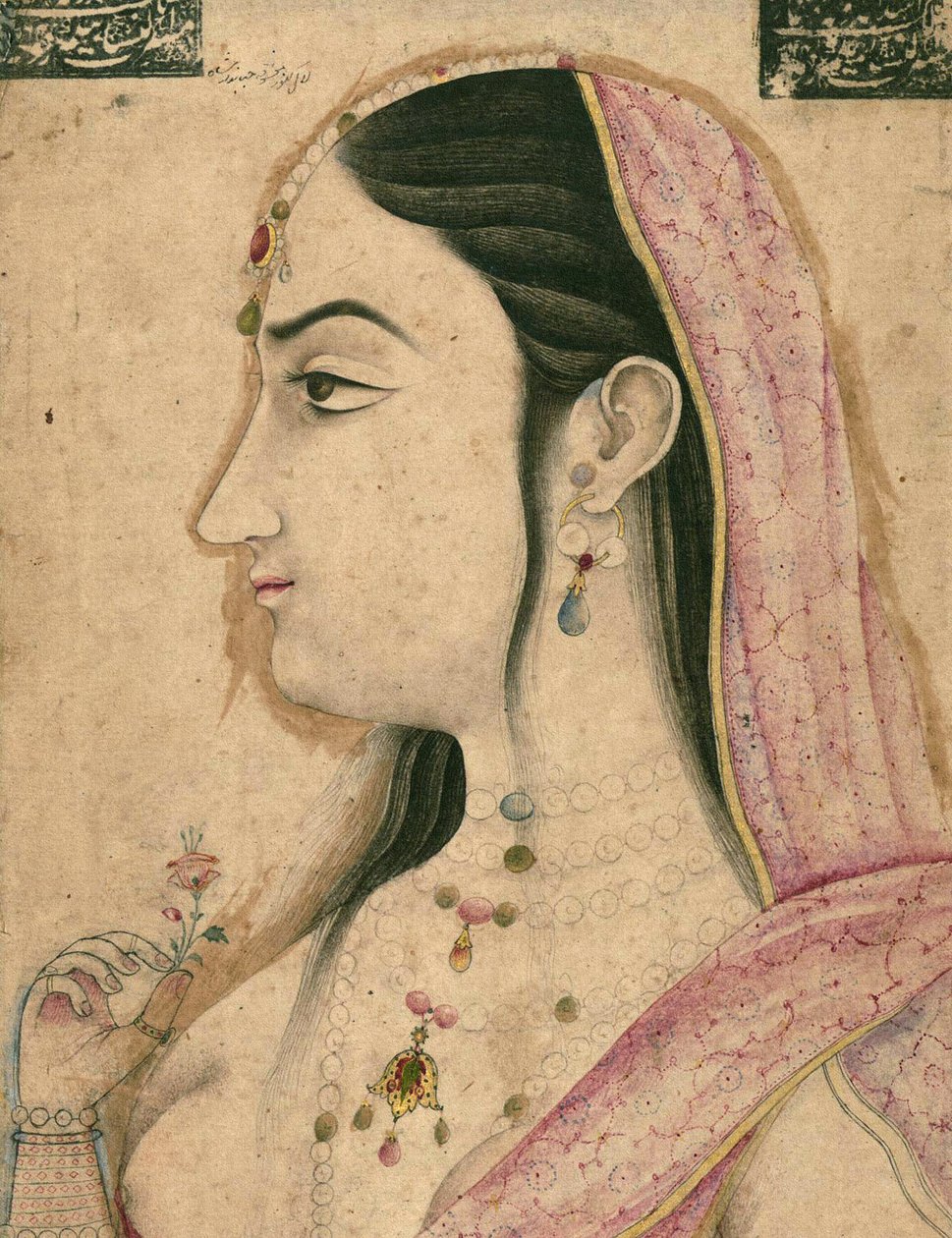 Lal Kunwar, Favourite of the 8th Mughal Emperor Jahandar Shah by School Mughal
