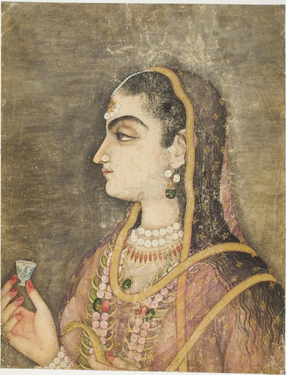 Portrait of a Princess by School Mughal