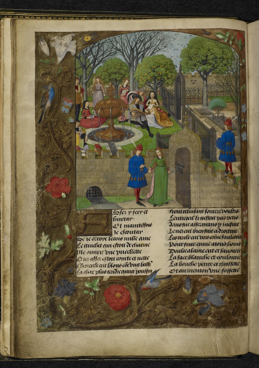 Garden of Pleasure (vellum) by School Netherlandish