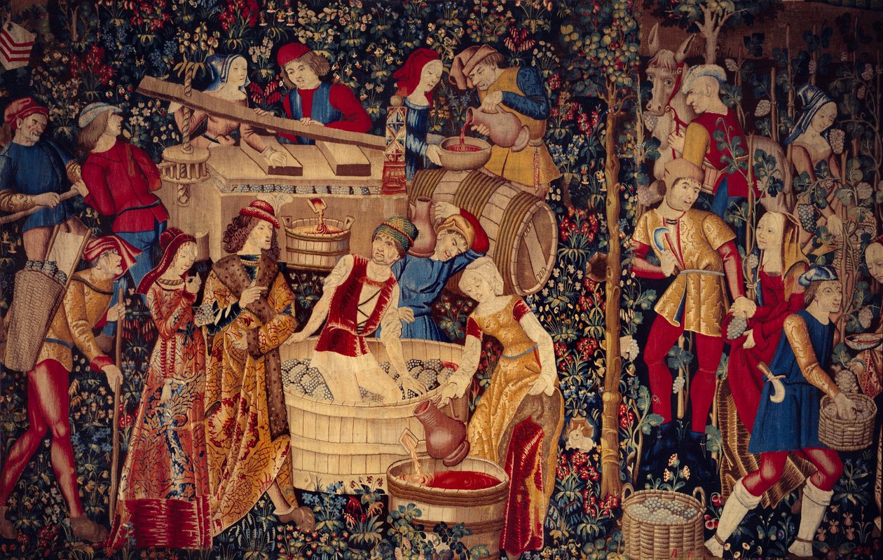 Harvest Scene (Detail) by School Netherlandish
