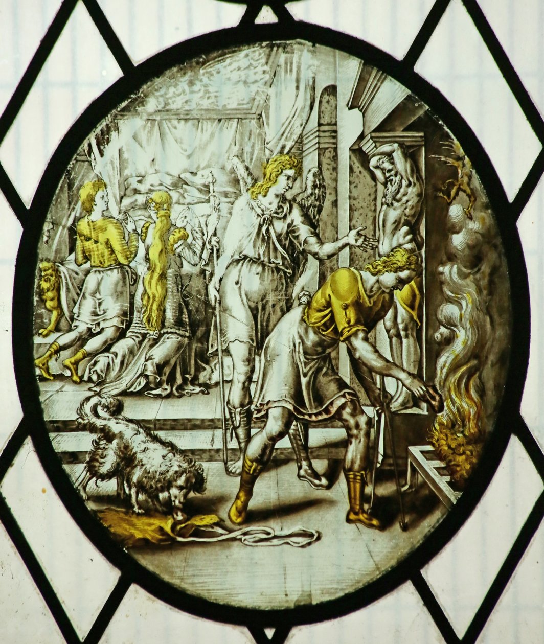 Roundel: Tobias burns the fish