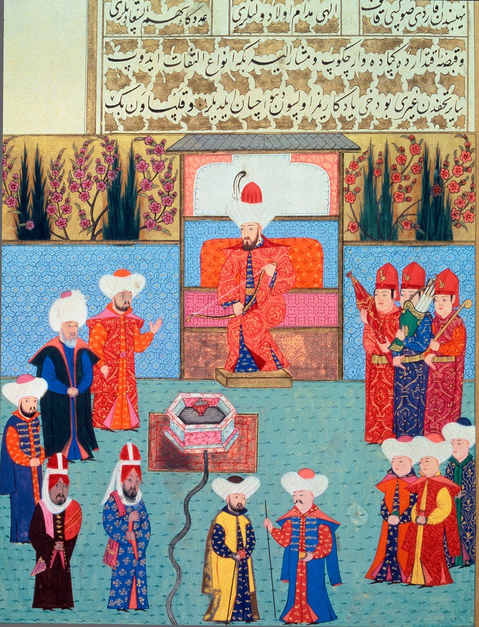 Sultan Orhan I has his Court by School Ottoman