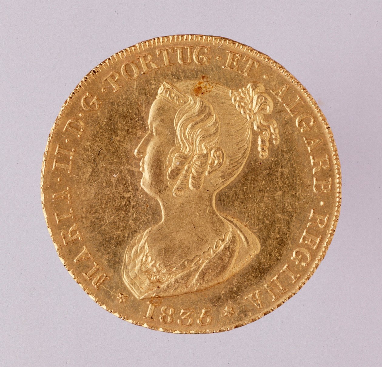Golden Crown of Queen Maria II of Portugal by School Portuguese