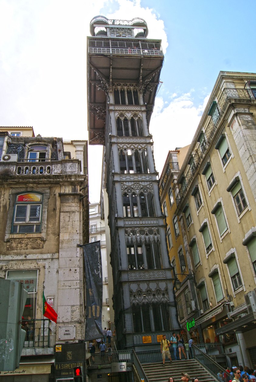 Santa Justa Lift, Lisbon, Portugal by School Portuguese