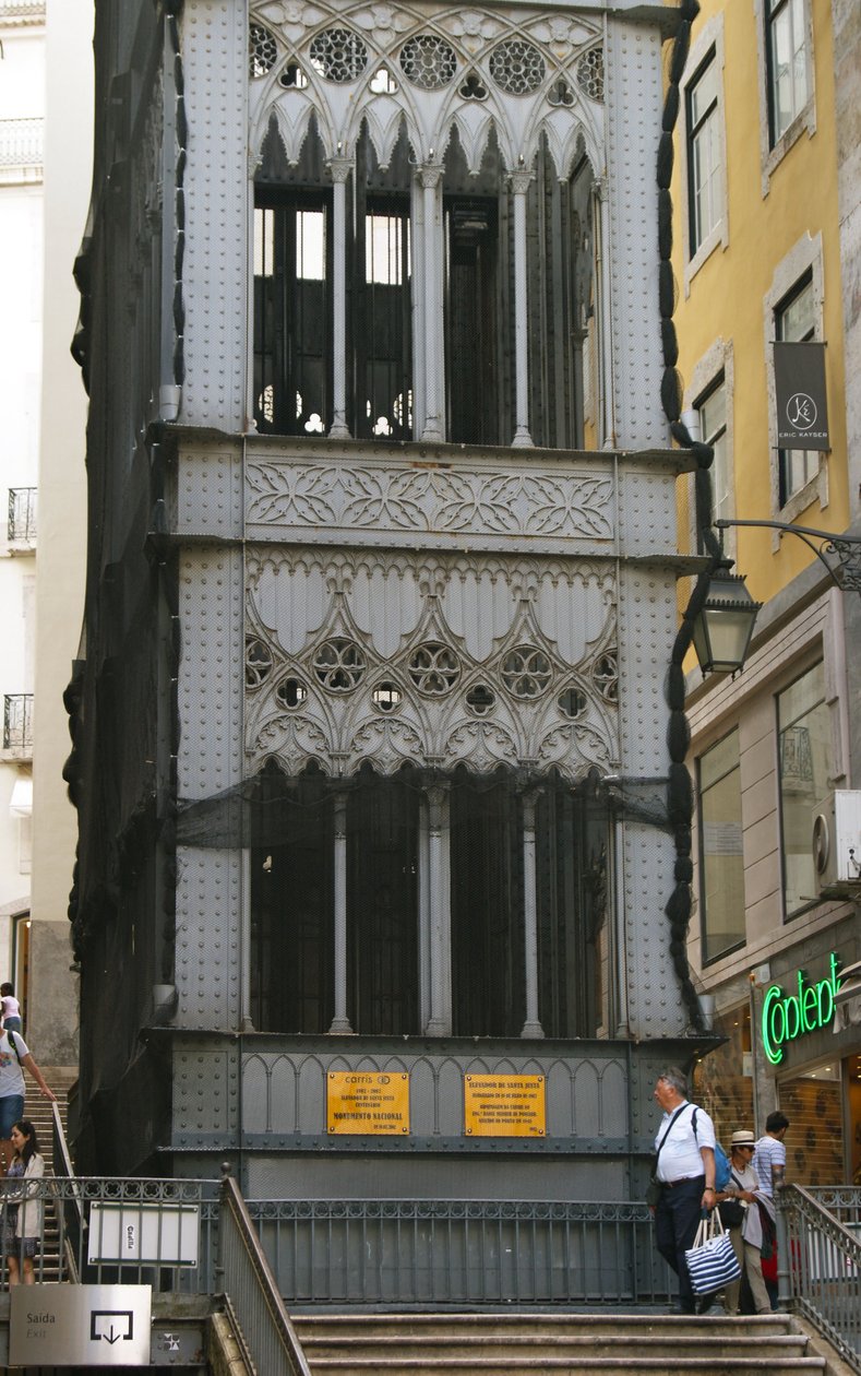 Santa Justa Lift, Lisbon, Portugal by School Portuguese