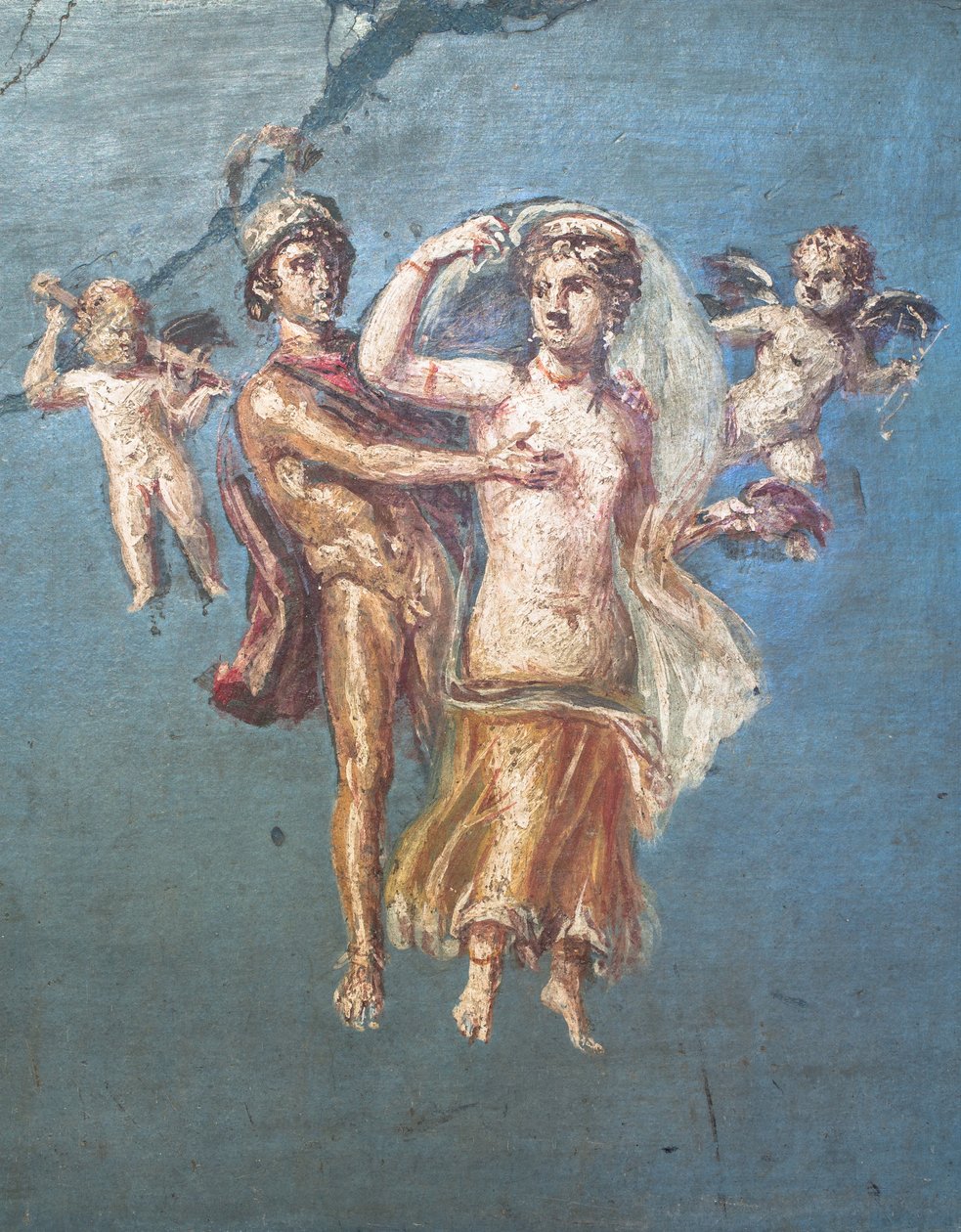 Mars and Venus on a Blue Background, Herculaneum by School Roman